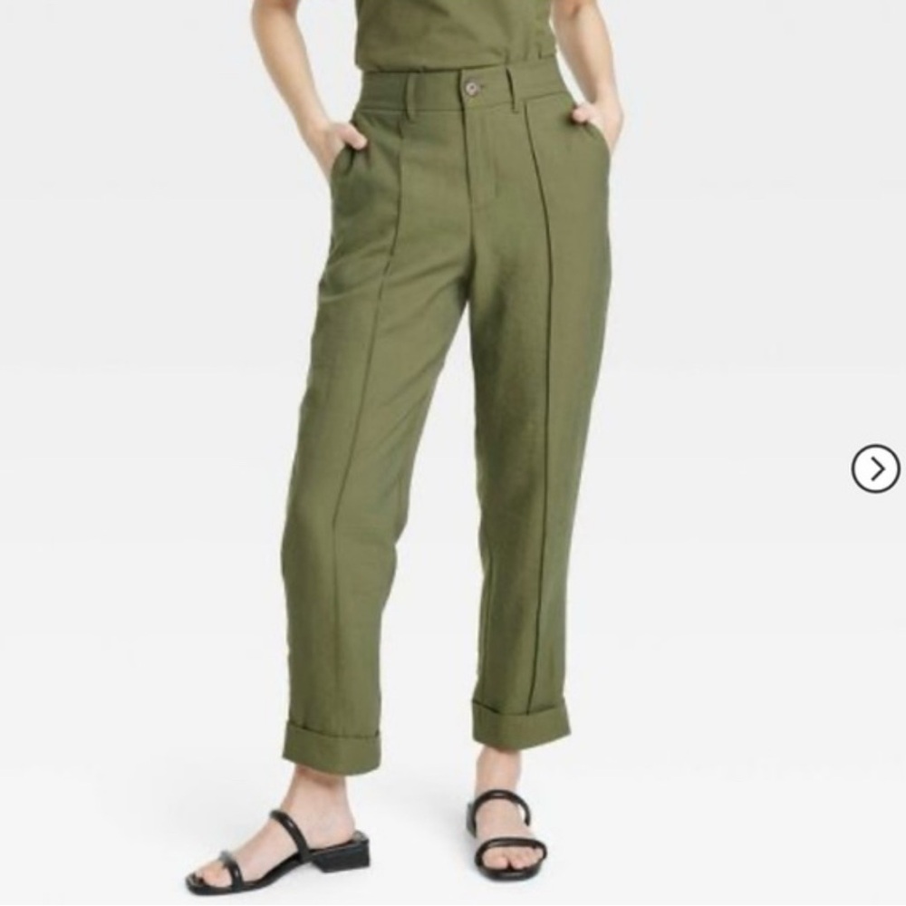 A New Day Olive Green High Rise Pant  NWT